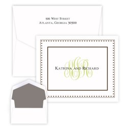 Couples Monogram Note - Matte Ink