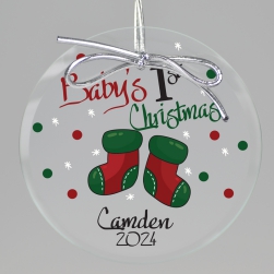 1st Christmas Printed Ornament