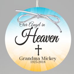 Angel in Heaven Keepsake Printed Ornament 