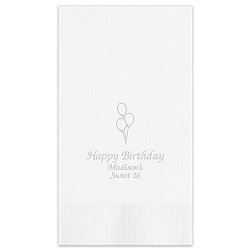 Birthday Guest Towel - Embossed