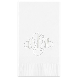 Firenze Monogram Guest Towel - Embossed