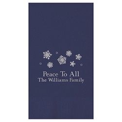 Yuletide Guest Towel - Foil-Pressed