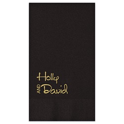 Luxe Guest Towel - Foil-Pressed