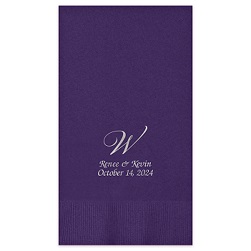 Serenity Guest Towel - Foil-Pressed