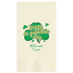 St Patricks Day Guest Towel - Printed
