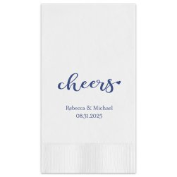 Wedding Cheers Guest Towel - Printed