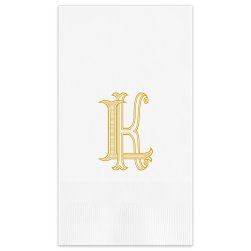Unity Two Letter Monogram Guest Towel - Printed