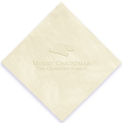 Christmas Napkin - Embossed