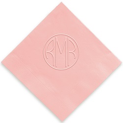 Delavan Monogram Napkin - Embossed