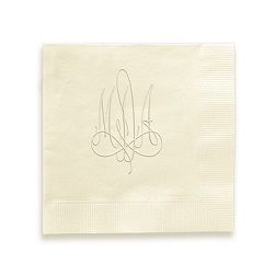 Roberta Monogram Napkin - Embossed