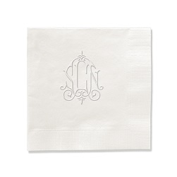 Whitlock Monogram Napkin - Embossed