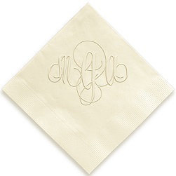 Firenze Monogram Napkin - Embossed