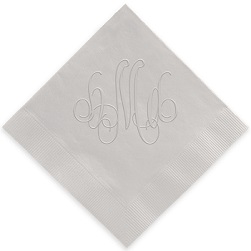 Elise Monogram Napkin - Embossed