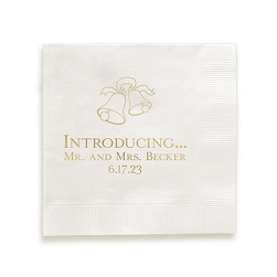 Wedding Napkin - Foil-Pressed