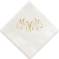 Eminent Monogram Napkin - Foil-Pressed