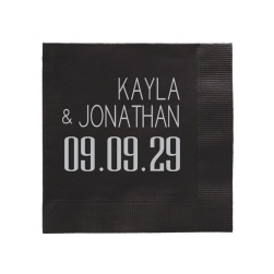 Soho Wedding Napkin - Foil-Pressed