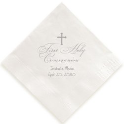 First Holy Communion Napkin - Foil-Pressed