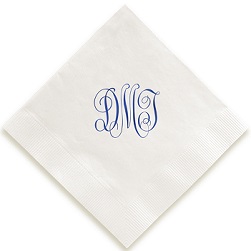 Classic Monogram Napkin - Foil-Pressed