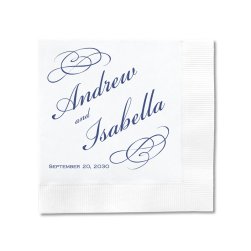 Bordeaux Wedding Napkin - Printed