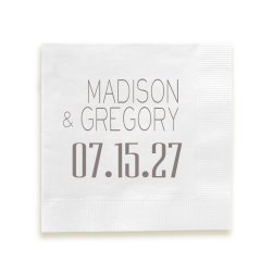 Soho Wedding Napkin - Printed