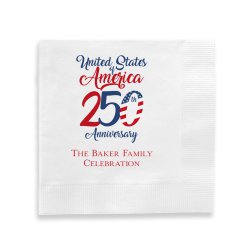 USA 250 Years Napkin - Printed