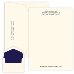 Bellmore Letter Sheet - Raised Ink