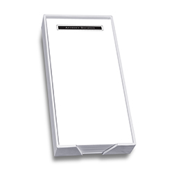 Presidential Mini List - White with holder