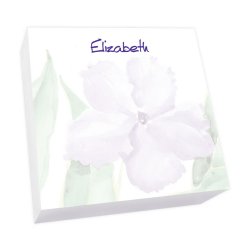 Watercolor Pansy Memo Square - White Refill