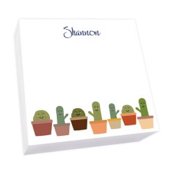 Cactus Family Memo Square - White Refill