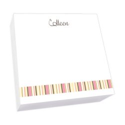 Kelly Stripes Memo Square - White Refill