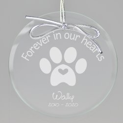 Furever Memorial Keepsake Engraved Ornament 