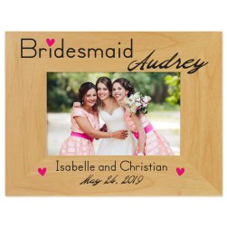 Bridesmaid Printed Picture Frame