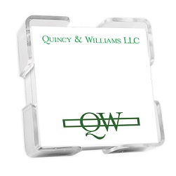 Custom Image Petite Square - White with holder