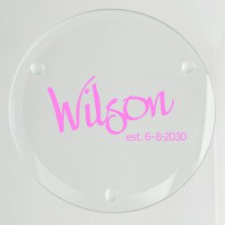 Established Glass Coaster - Printed Raised Ink