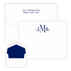 Cervelli Monogram Card - Raised Ink