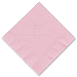 Fancy Flourish Embossed Napkin