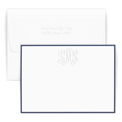 Classic Monogram Card with Border