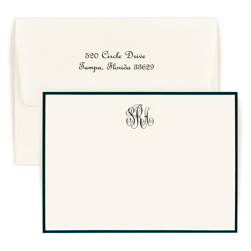 Classic Monogram Bordered Card