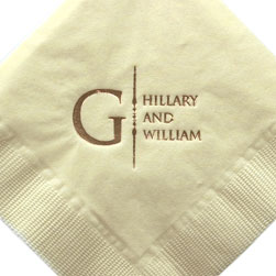 Tribute Foil-Pressed Napkin