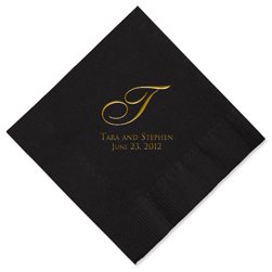 Serenity Foil-Stamped Napkins