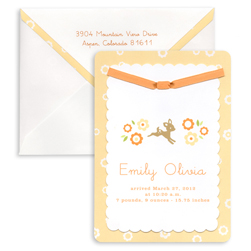 Baby Deer Announcement Cards