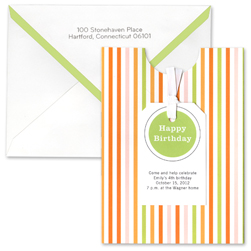 Pink Orange and Lime Tiny Tag Announcements