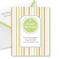 Pink Orange and Lime Thank You Notes