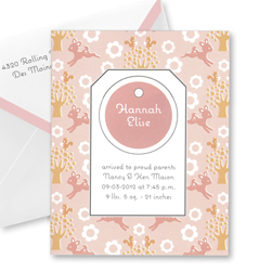 Forest Friends Tiny Tag Thank You Notes