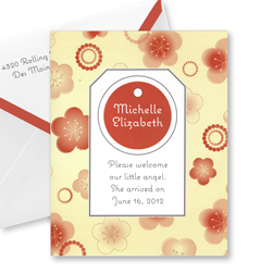 Sugar Blossom Tiny Tag Thank You Notes
