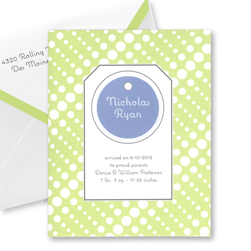 Modern Lime Thank You Notes