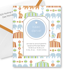 Circus Peanut Tiny Tag Thank You Notes