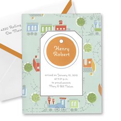 Choo Choo Tiny Tag Thank You Notes