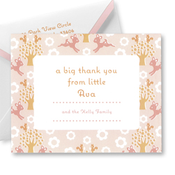 Forest Friends Thank You Notes