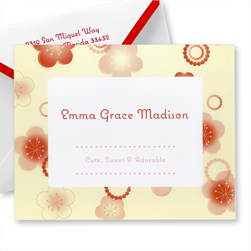 Sugar Blossom Thank You Notes